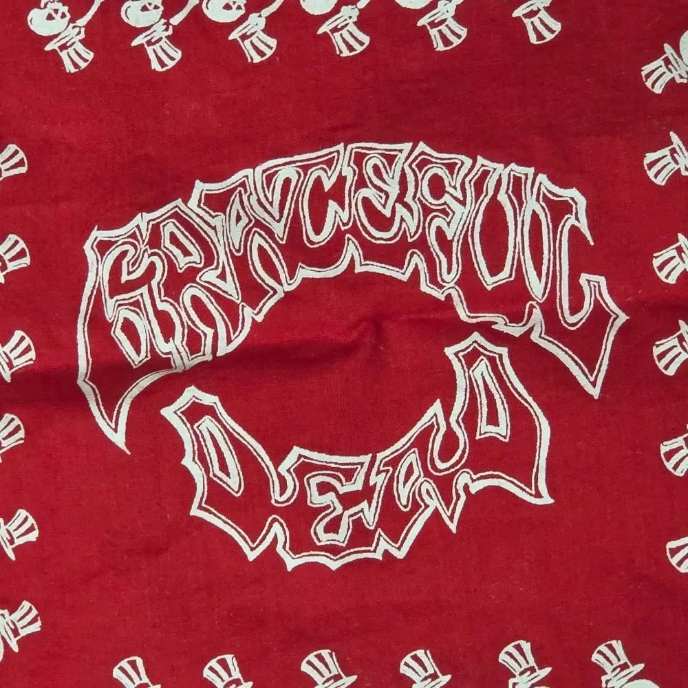Vintage 1995 Grateful Dead Red Bandana